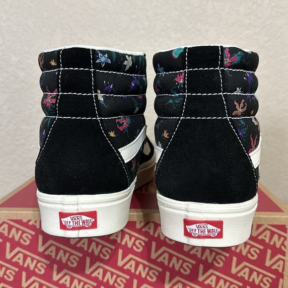 Vans Comfycush Sk8 Hi Fatal floral black men’s size 10.5 lightweight - Picture 4 of 9